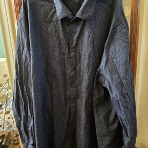 Perry Ellis Brown Patterned Button-Up Shirt